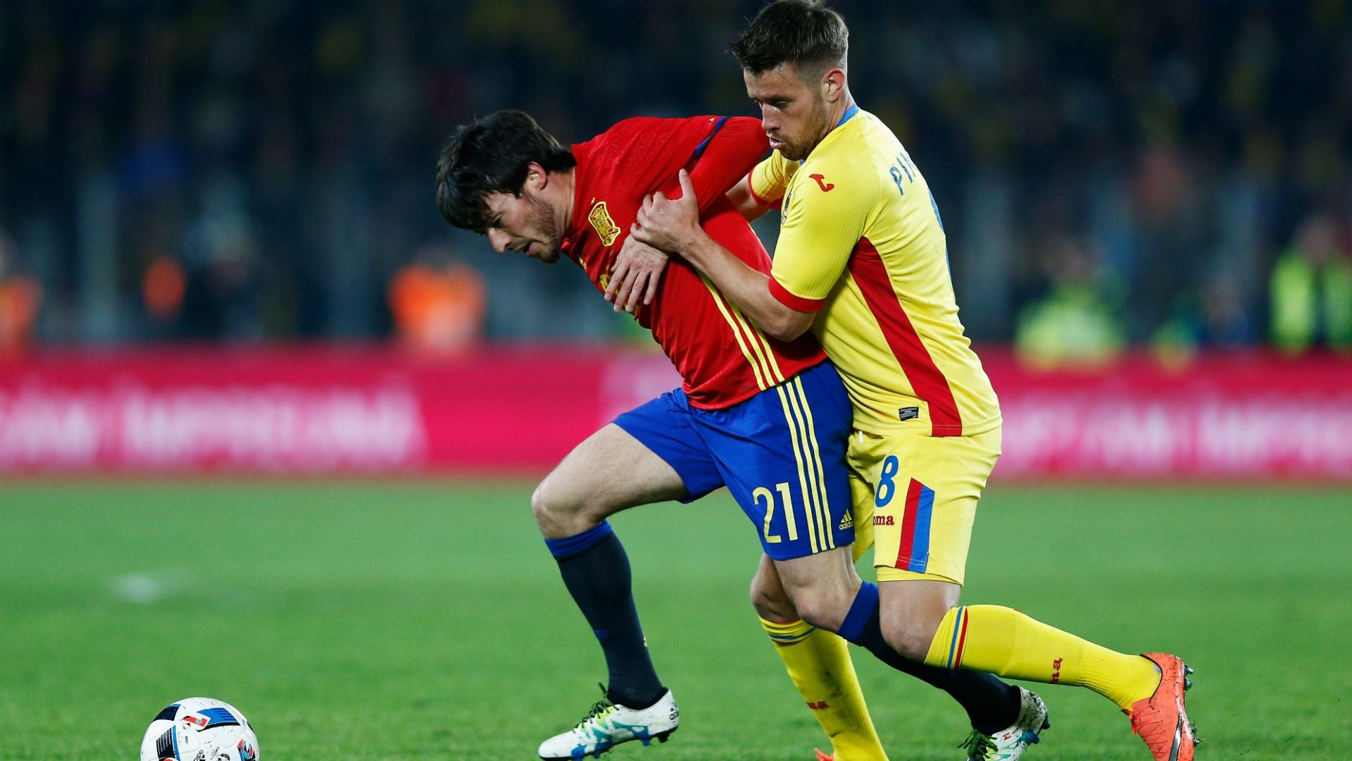 David Silva Romania Spain 27032015