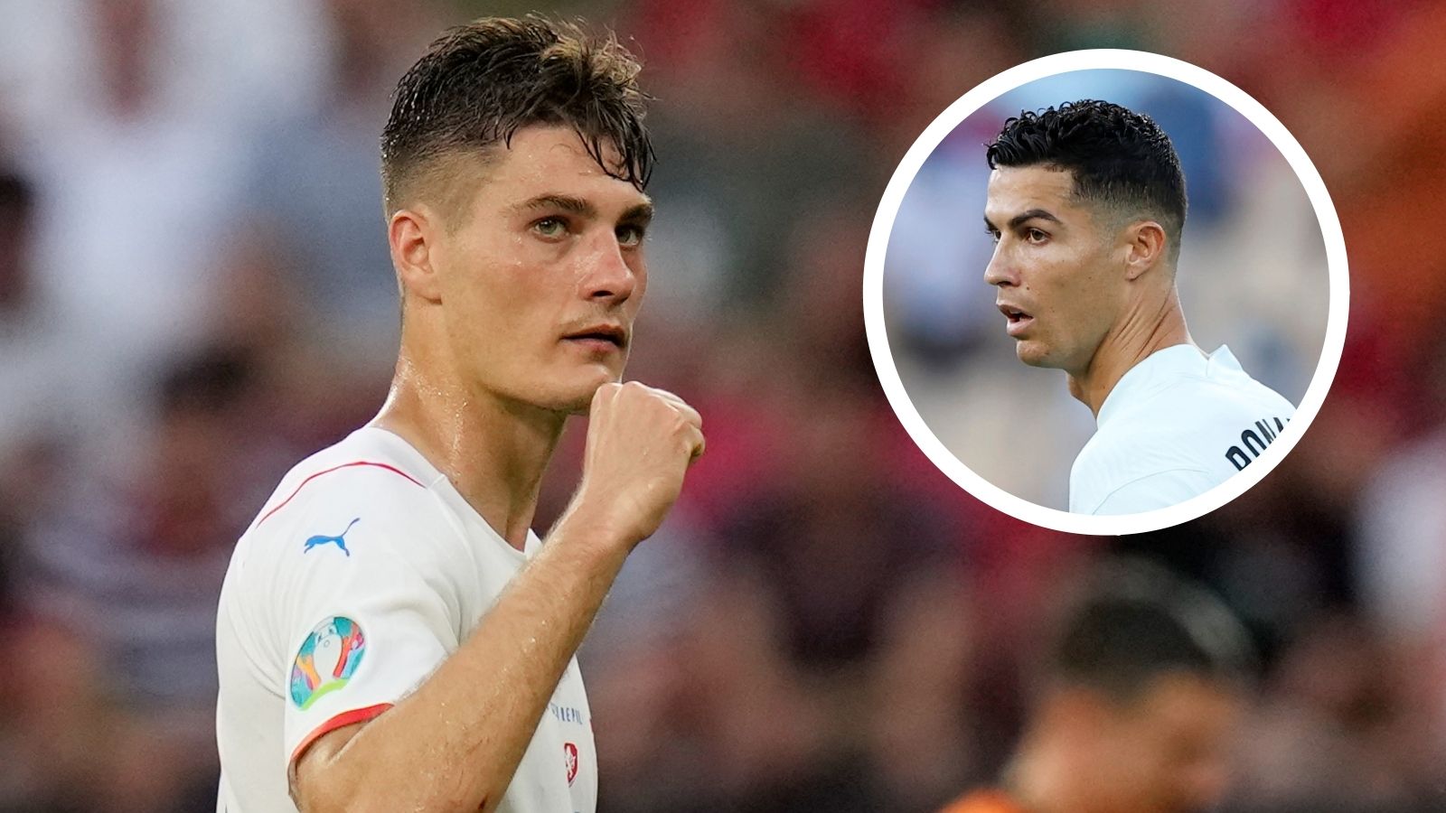 Patrik Schick Cristiano Ronaldo Czech Republic Portugal Euro 2020 GFX