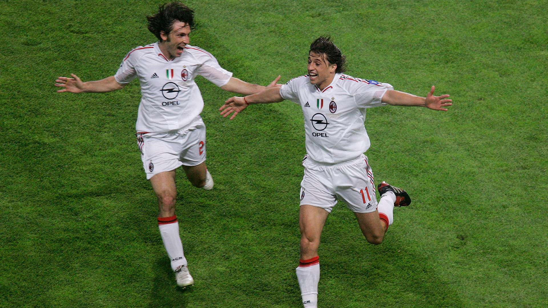 Hernan Crespo Andrea Pirlo AC Milan Liverpool Champions League 2005