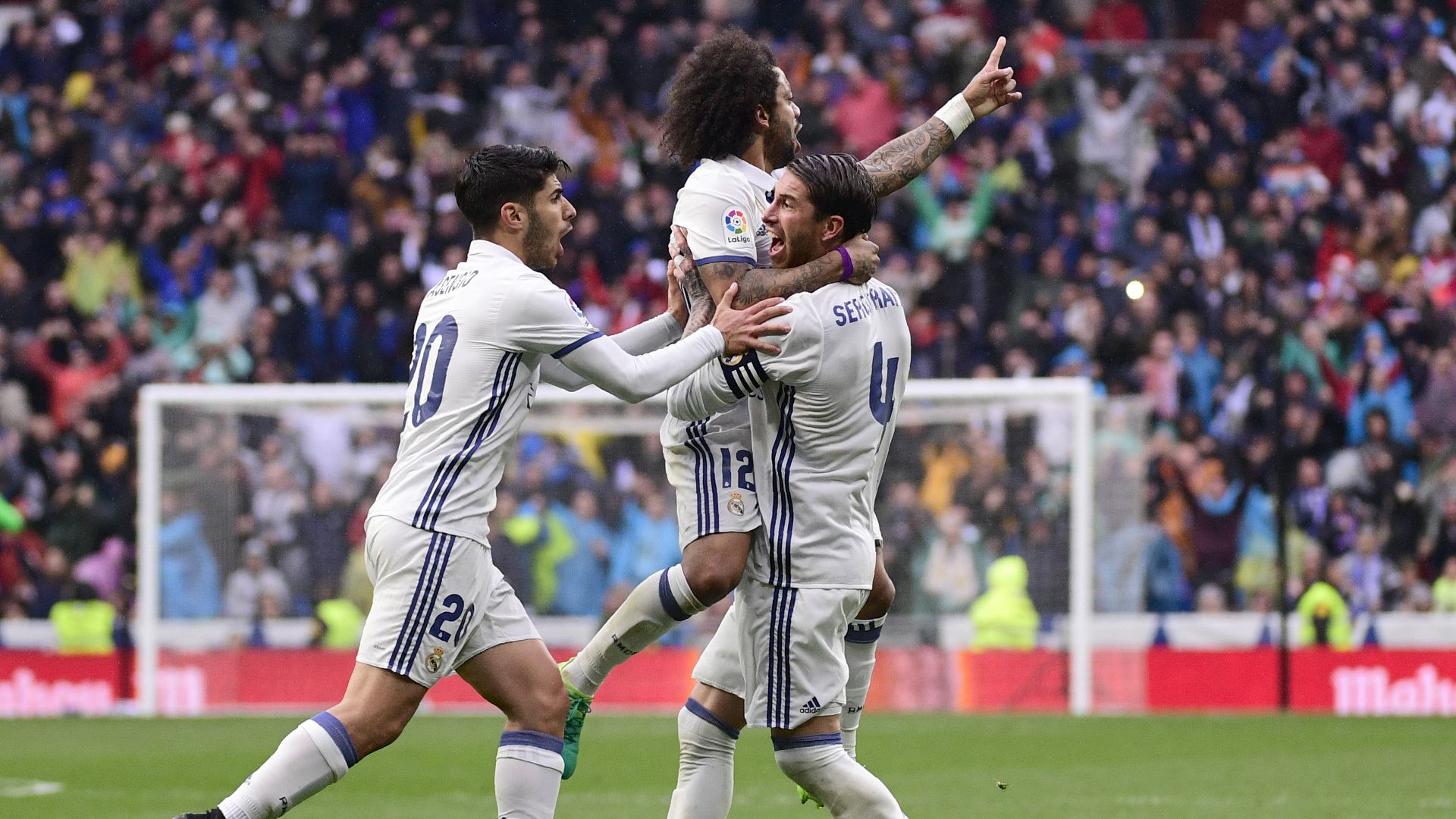 Marcelo Sergio Ramos Marco Asensio Real Madrid Valencia LaLiga 29042017