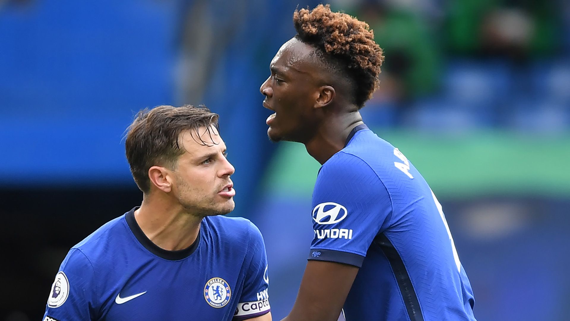 Cesar Azpilicueta Tammy Abraham Chelsea 2020-21