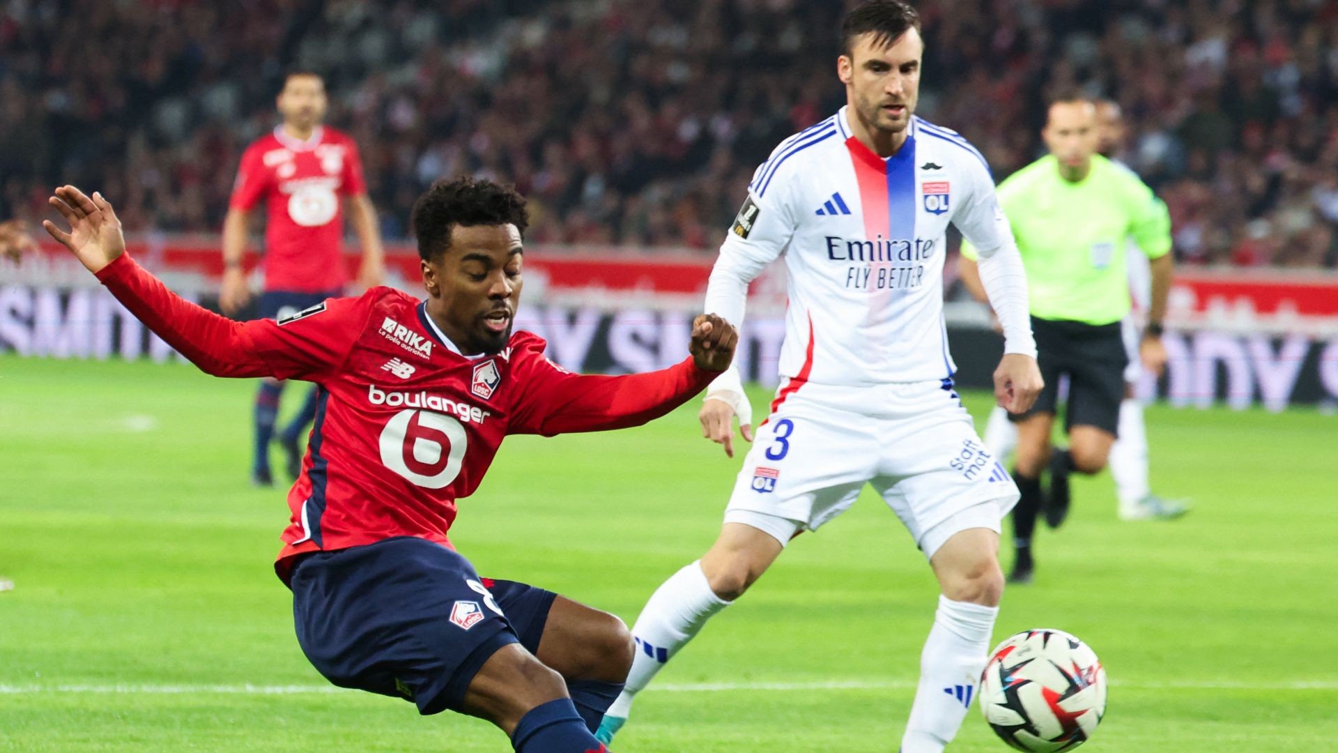 Jonathan David Nicolas Tagliafico Lille Lyon Ligue 1 01112024
