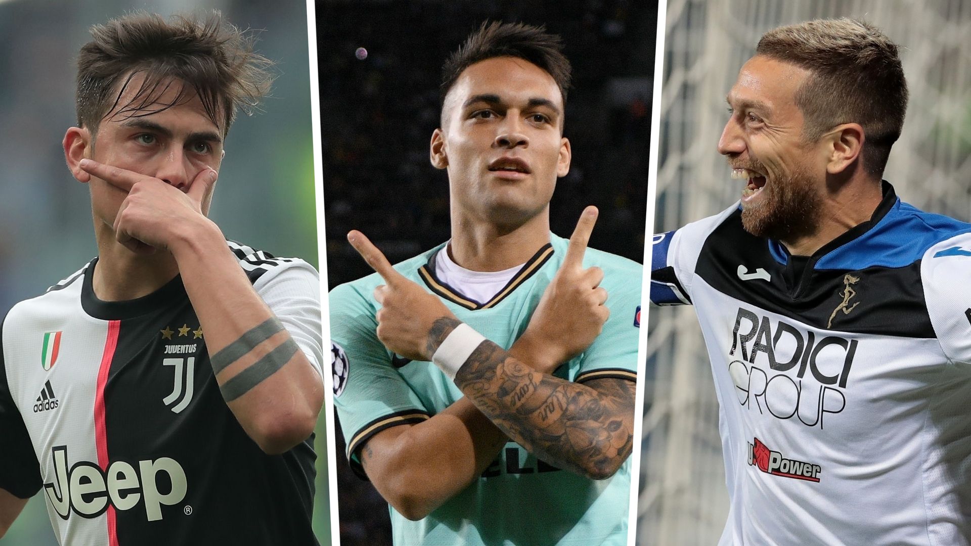 Paulo Dybala Juventus Lautaro Martinez Inter Alejandro Papu Gomez Atalanta Serie A 201920