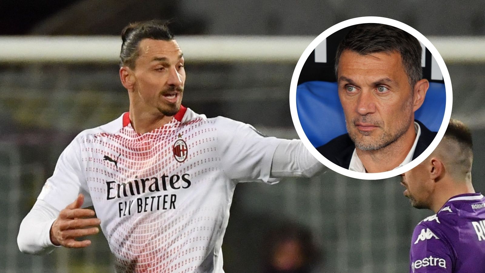 Zlatan Ibrahimovic Paolo Maldini AC Milan