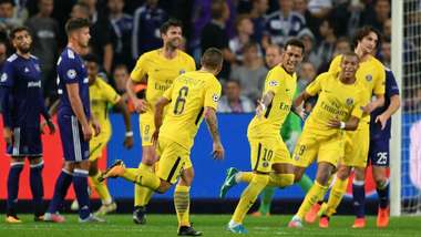 Neymar Anderlecht PSG UEFA Champions League 18102017