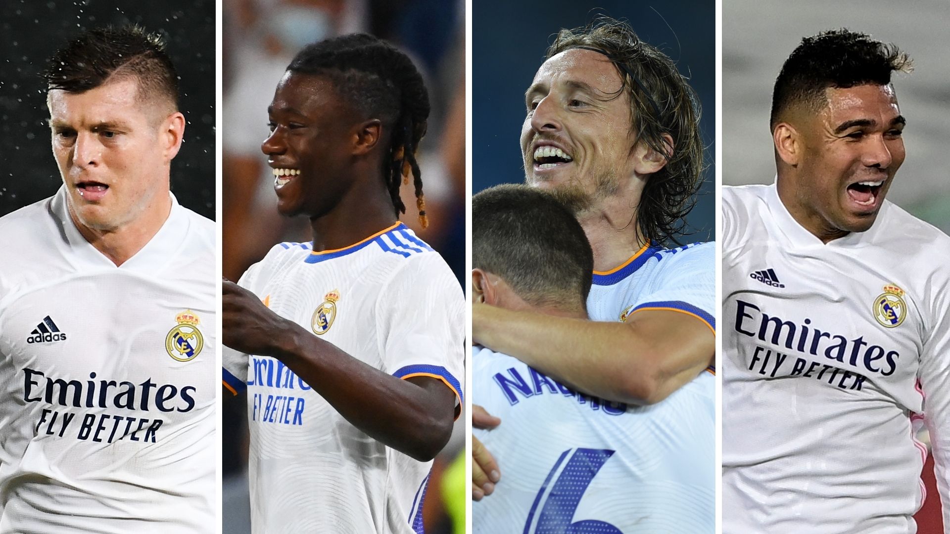 Kroos Camavinga Modric Casemiro Real Madrid GFX