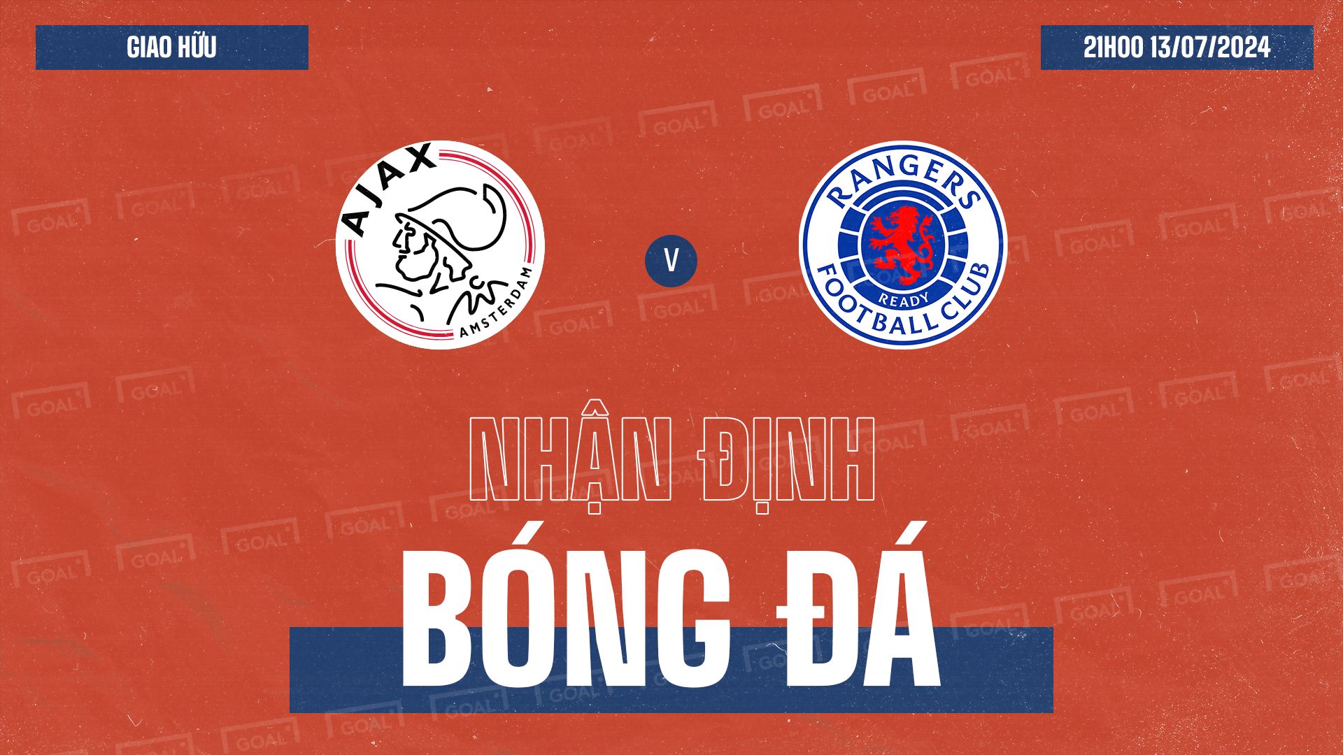 Ajax vs Rangers Friendly Match 2024 GFX