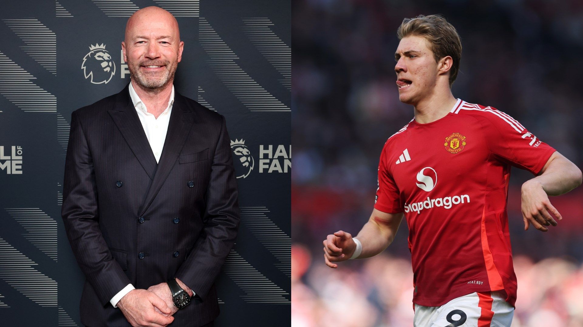 Alan Shearer Rasmus Hojlund Man Utd