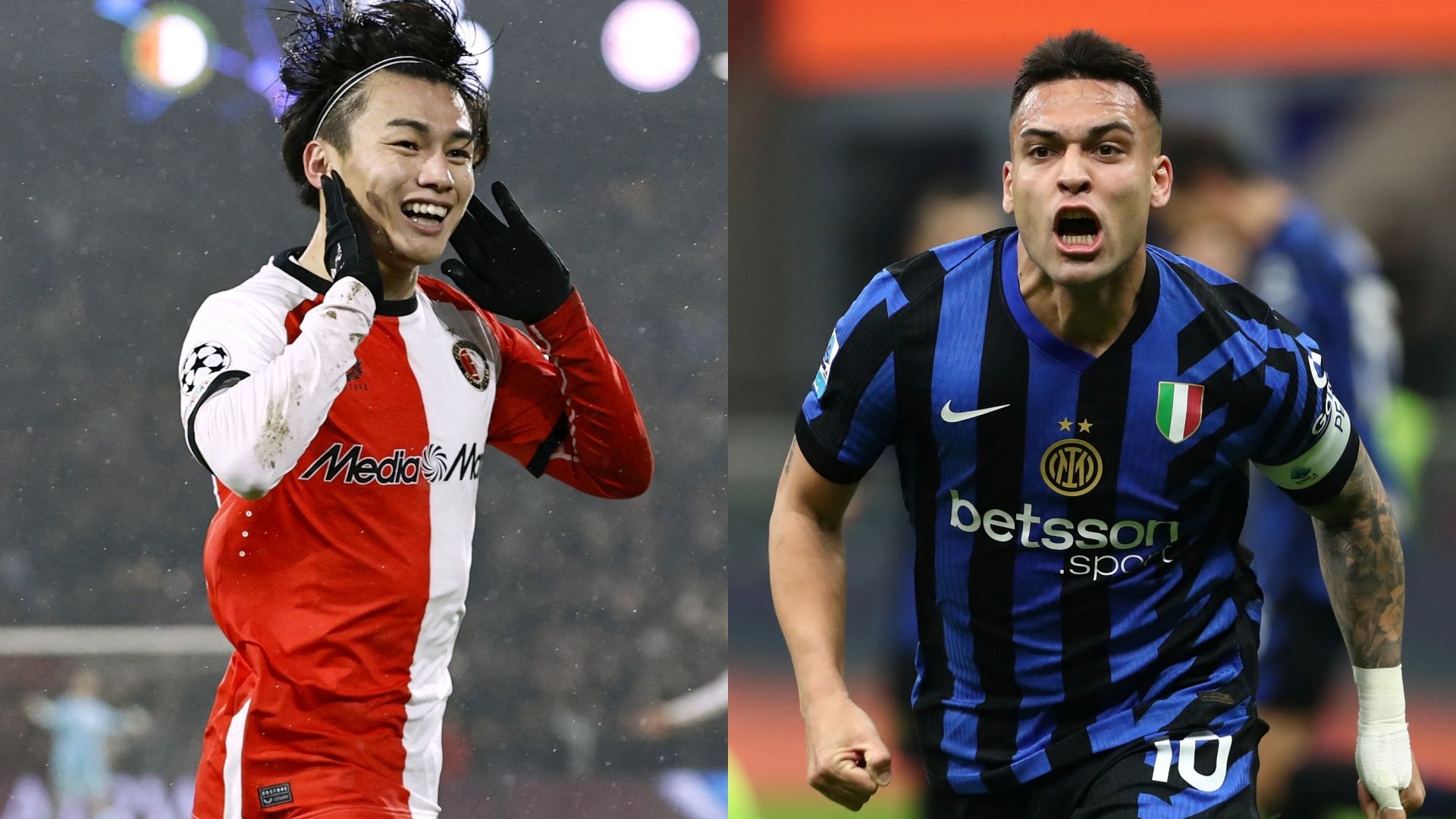 Ayase Ueda Feyenoord Lautaro Martinez Inter