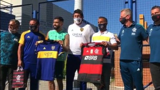 Gabigol Boca Flamengo Entrenamiento Copa Libertadores 2020
