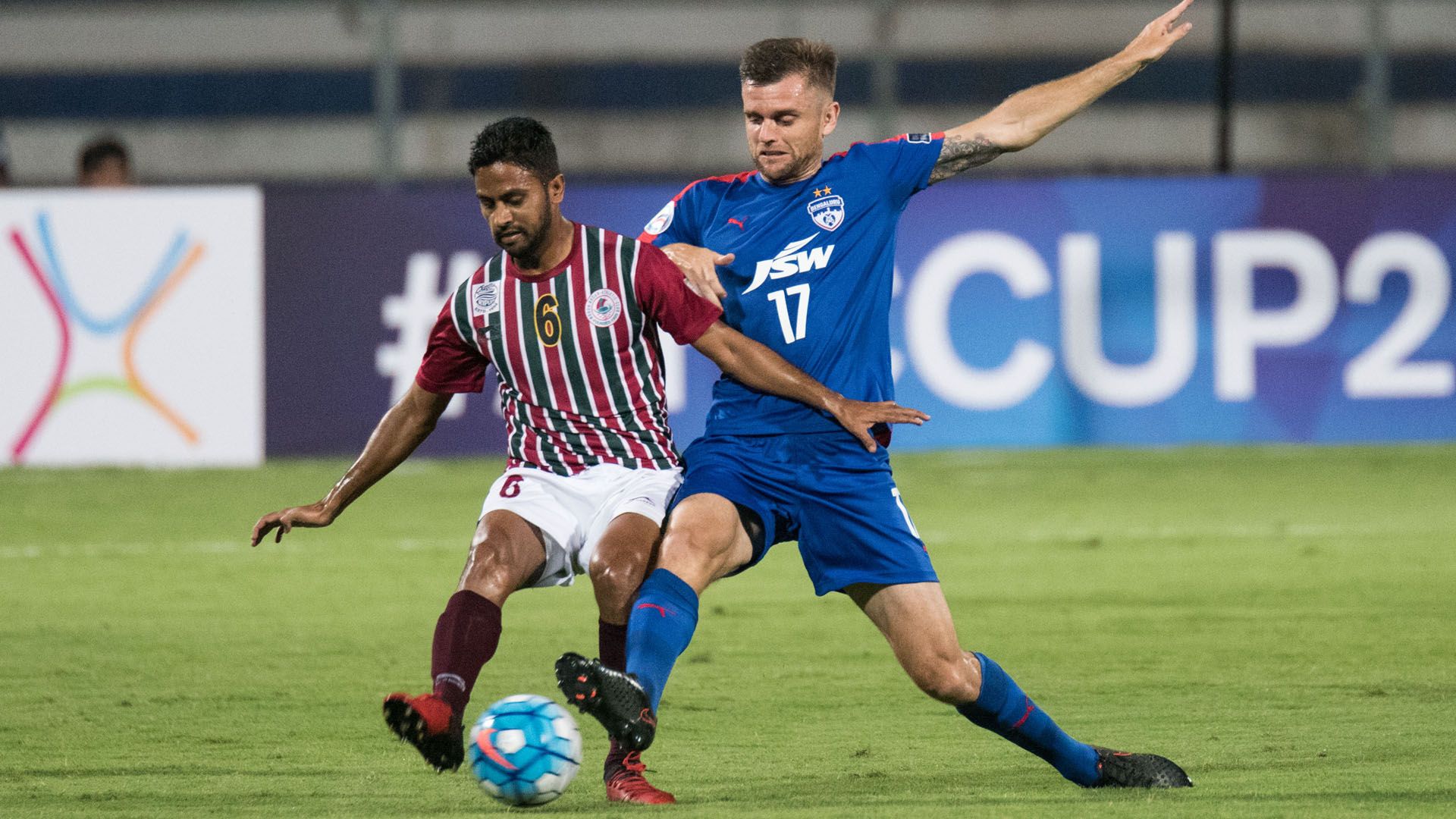 Bikramjit Singh Cameron Watson Bengaluru FC Mohun Bagan AFC Cup 2017
