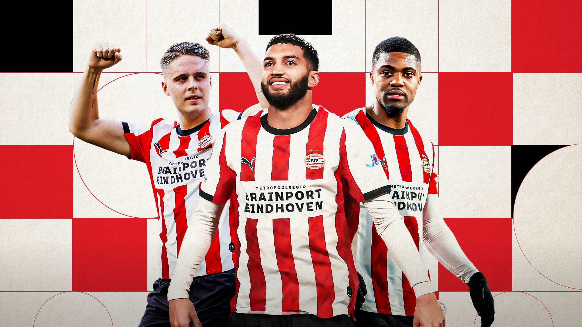 Joey Veerman, Ismael Saibari, Myron Boadu