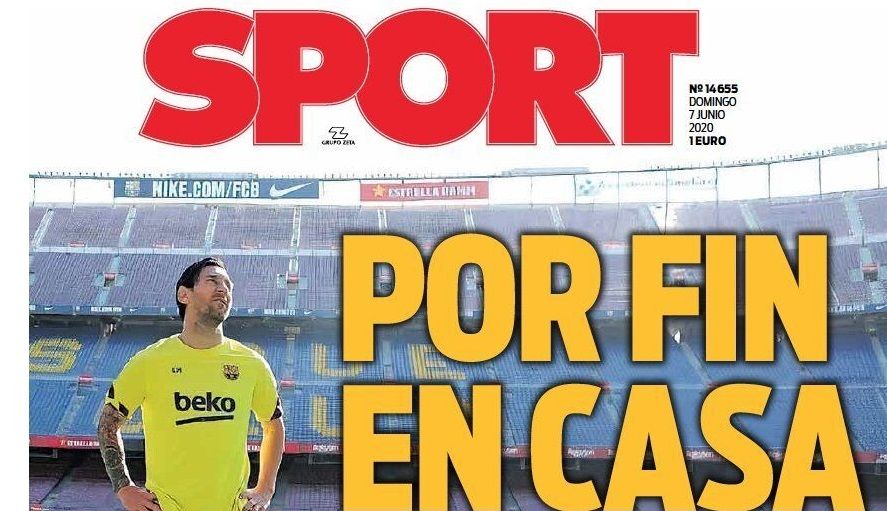 newspapers 7 June embed only Sport