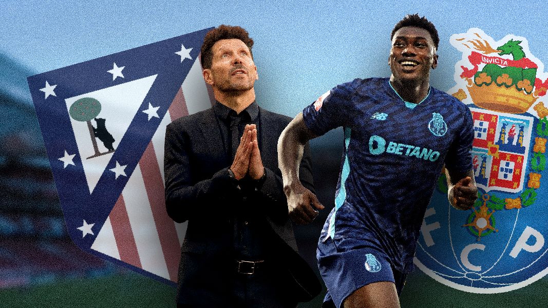 GFX 2:1 Diego Simeone Samu Omorodion Atletico Madrid Porto