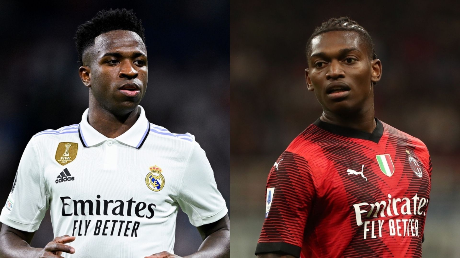 Vinicius Jr. Real Madrid Rafael Leao Milan