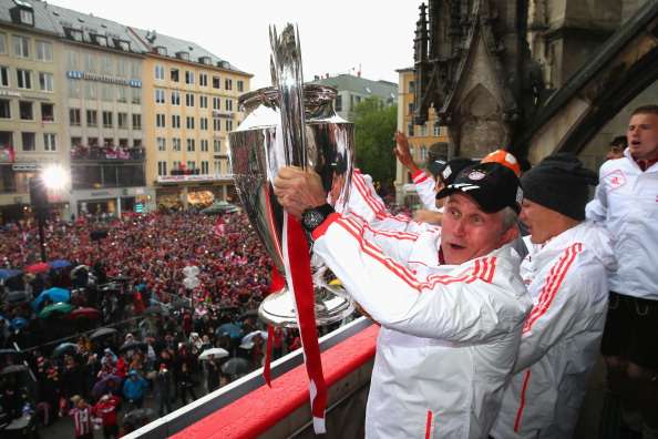Jupp Heynckes celebra con la Champions en 2013.