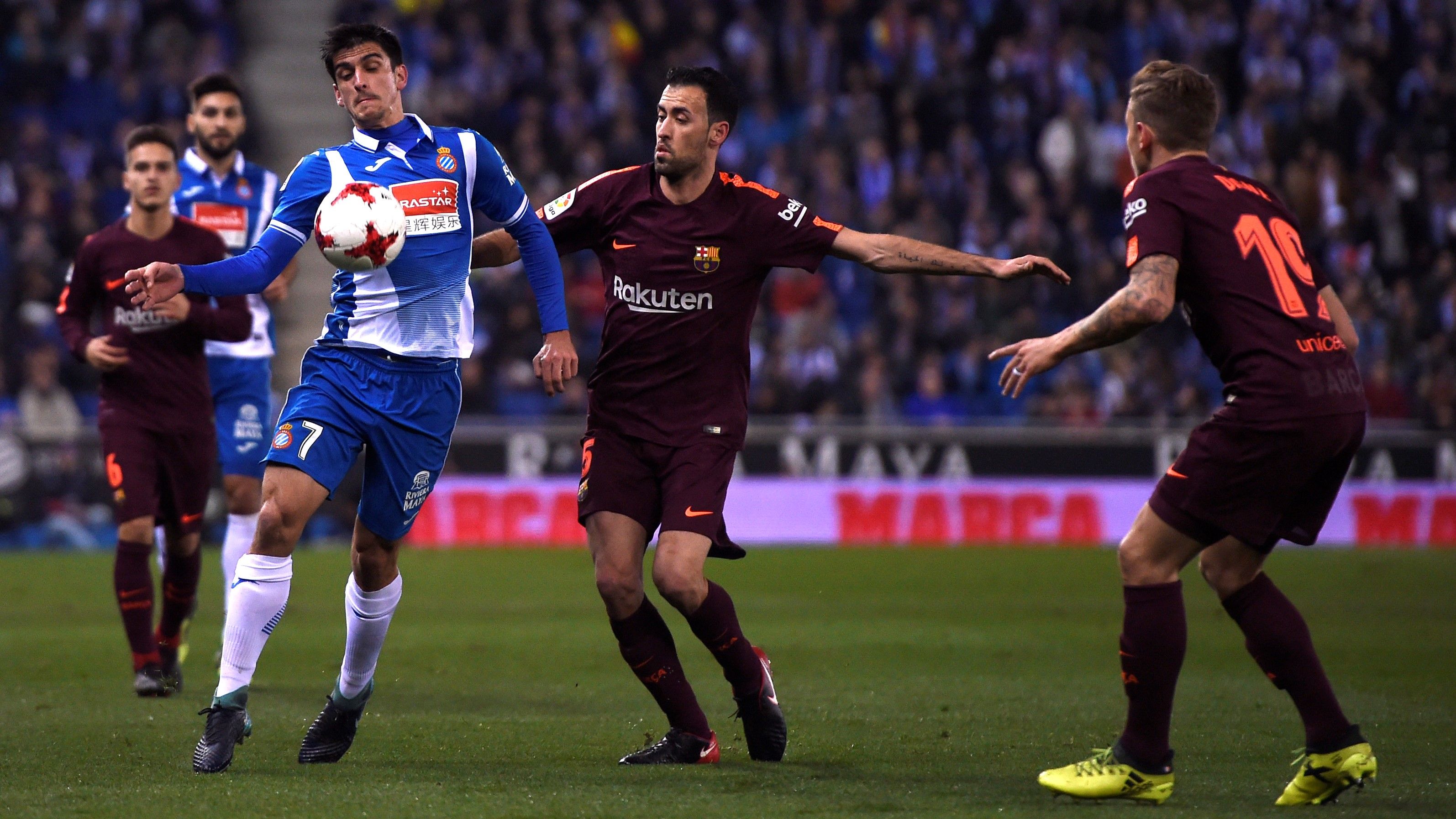 Gerard Moreno Sergio Busquets Espanyol Barcelona Copa del Rey 17012018