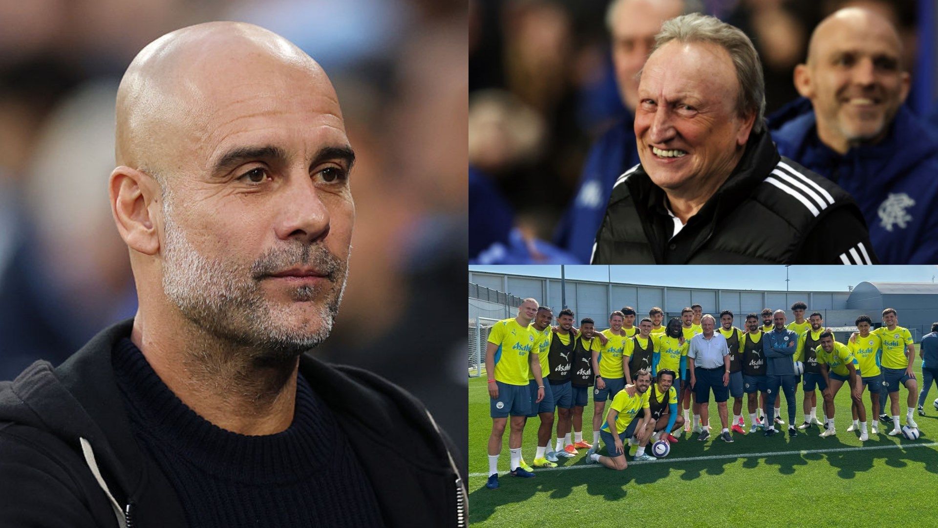'Pep's succession plan revealed' - Man City fans joke Neil Warnock will replace 'best manager' Guardiola after day behind the scenes at the club | Goal.com UK