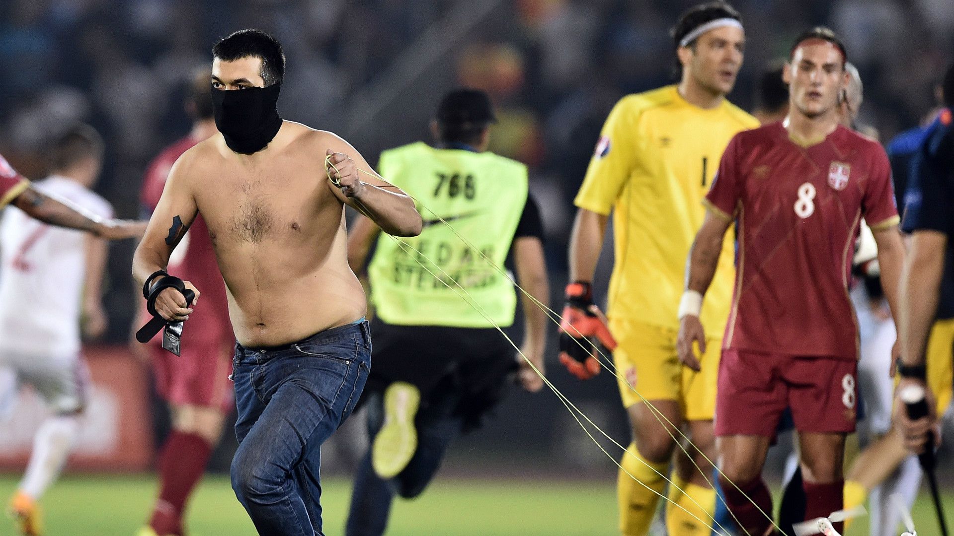 Serbia Albania Euro 2016 qualifying 14102014