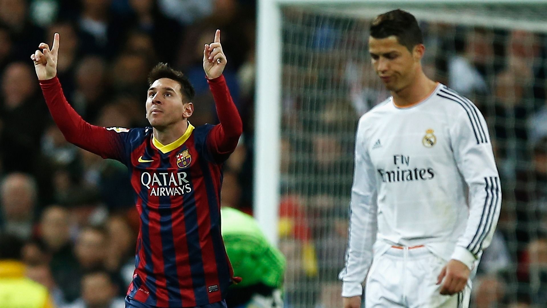 Lionel Messi Cristiano Ronaldo Barcelona Real Madrid La Liga 03232014