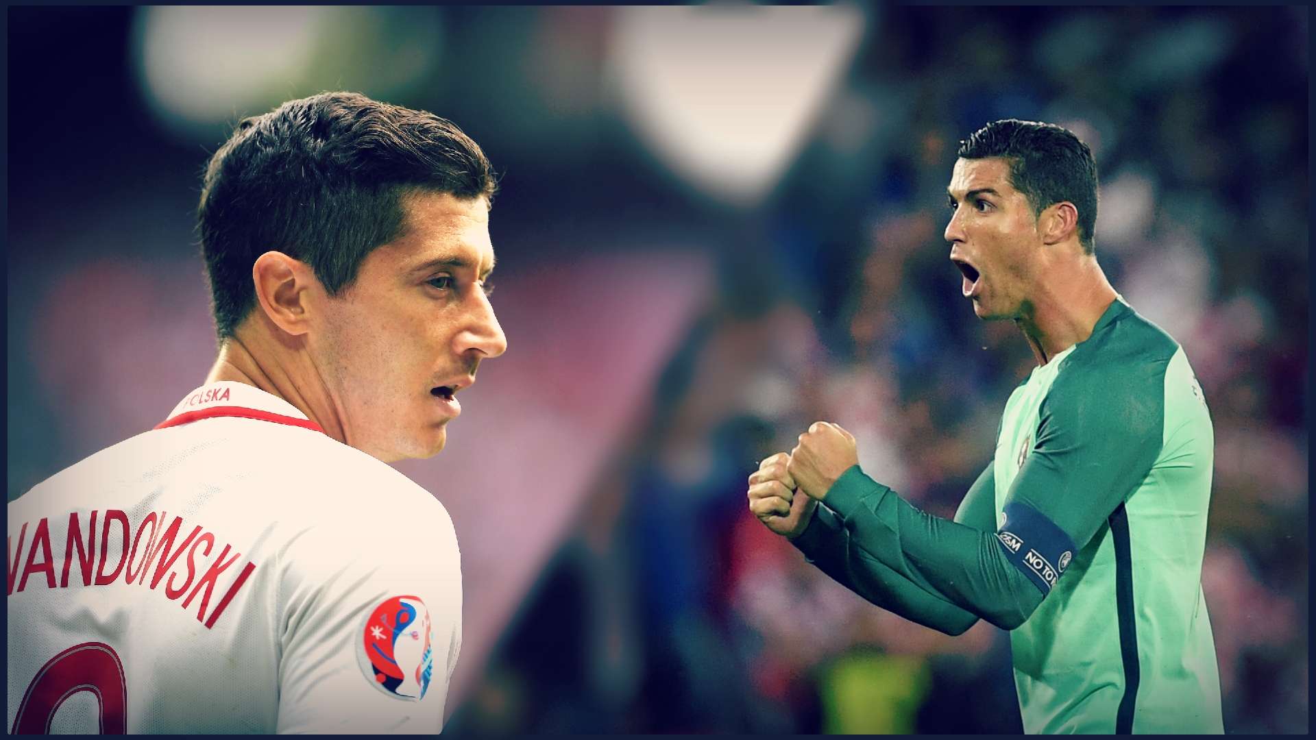 Montage Lewandowski Ronaldo