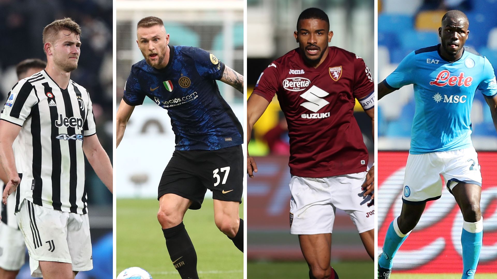 de ligt, bremer, skriniar, koulibaly