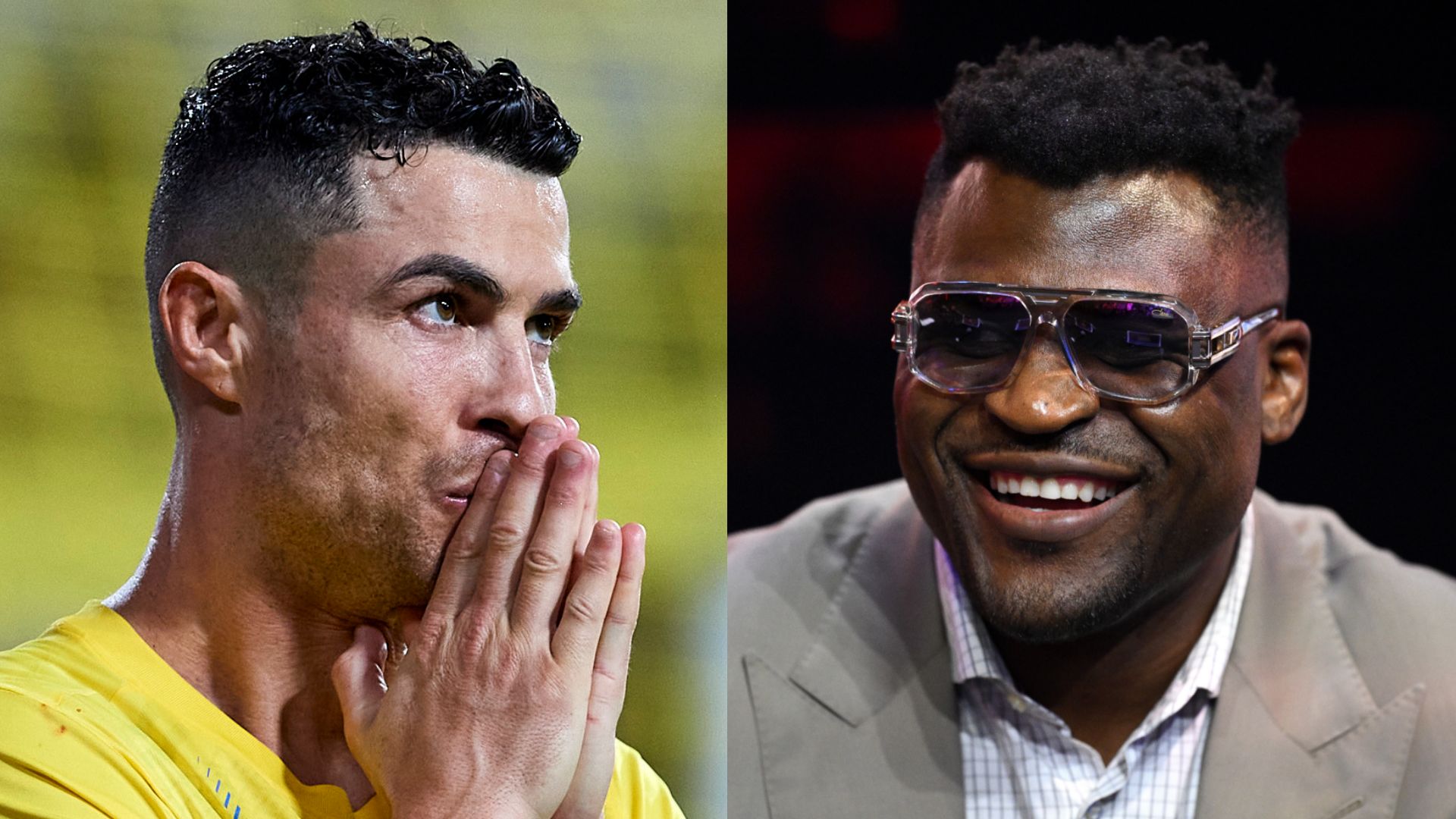 GFX Info Cristiano Ronaldo Francis Ngannou 2023