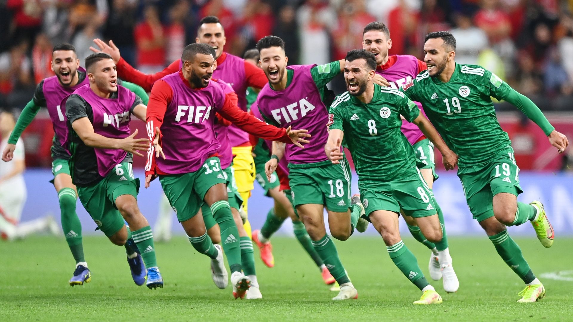 Algeria celebrating Arab Cup