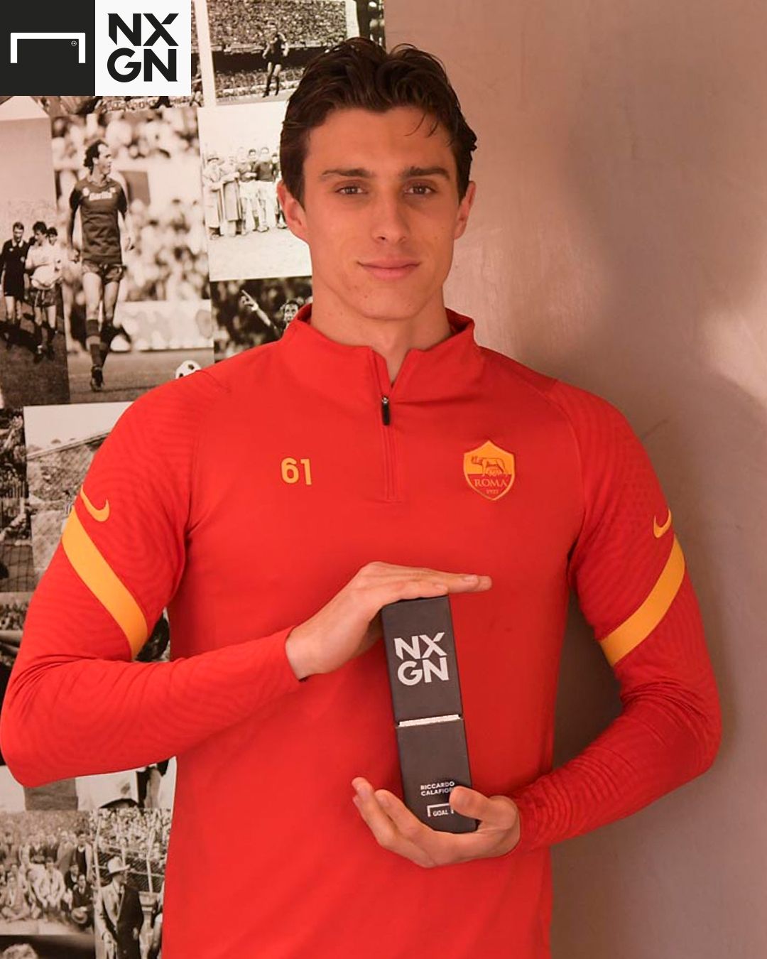 EMBED ONLY Riccardo Calafiori NXGN award GFX