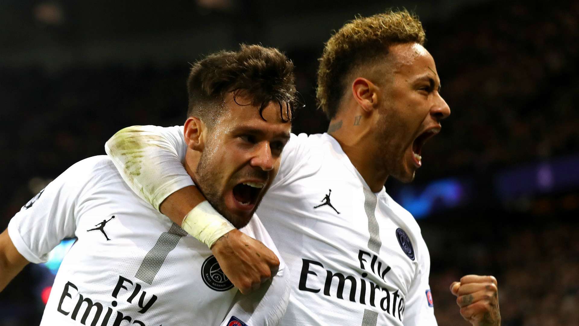 Juan Bernat Neymar PSG Paris Saint-Germain 2018-19
