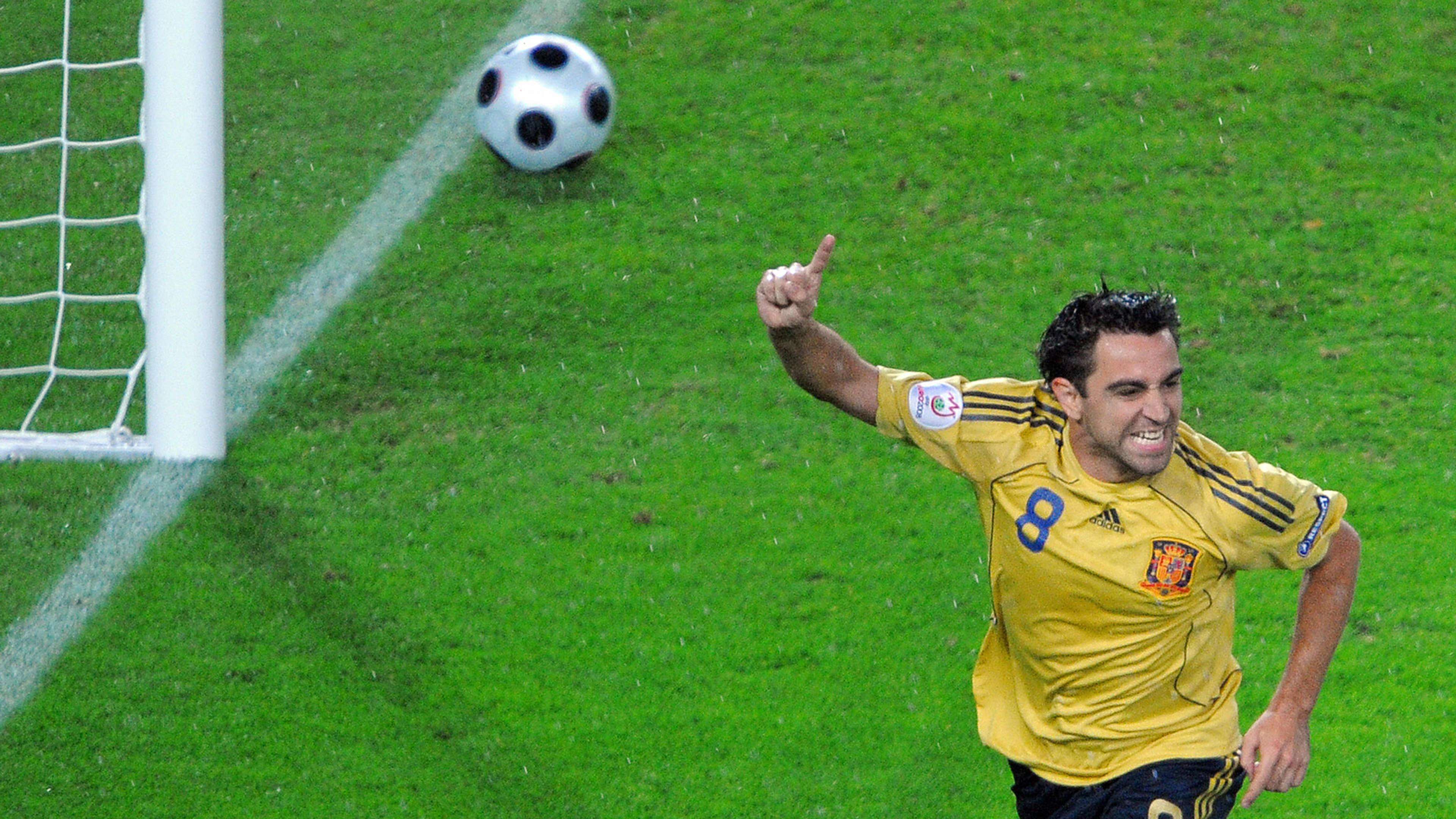 Xavi Spain Russia Euro 2008