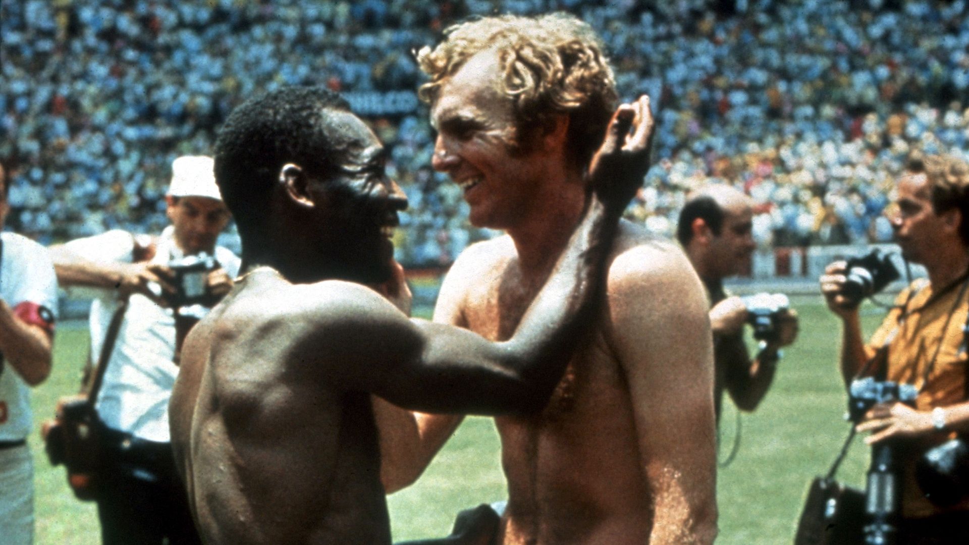 Pele Bobby Moore Brazil England 1970 World Cup