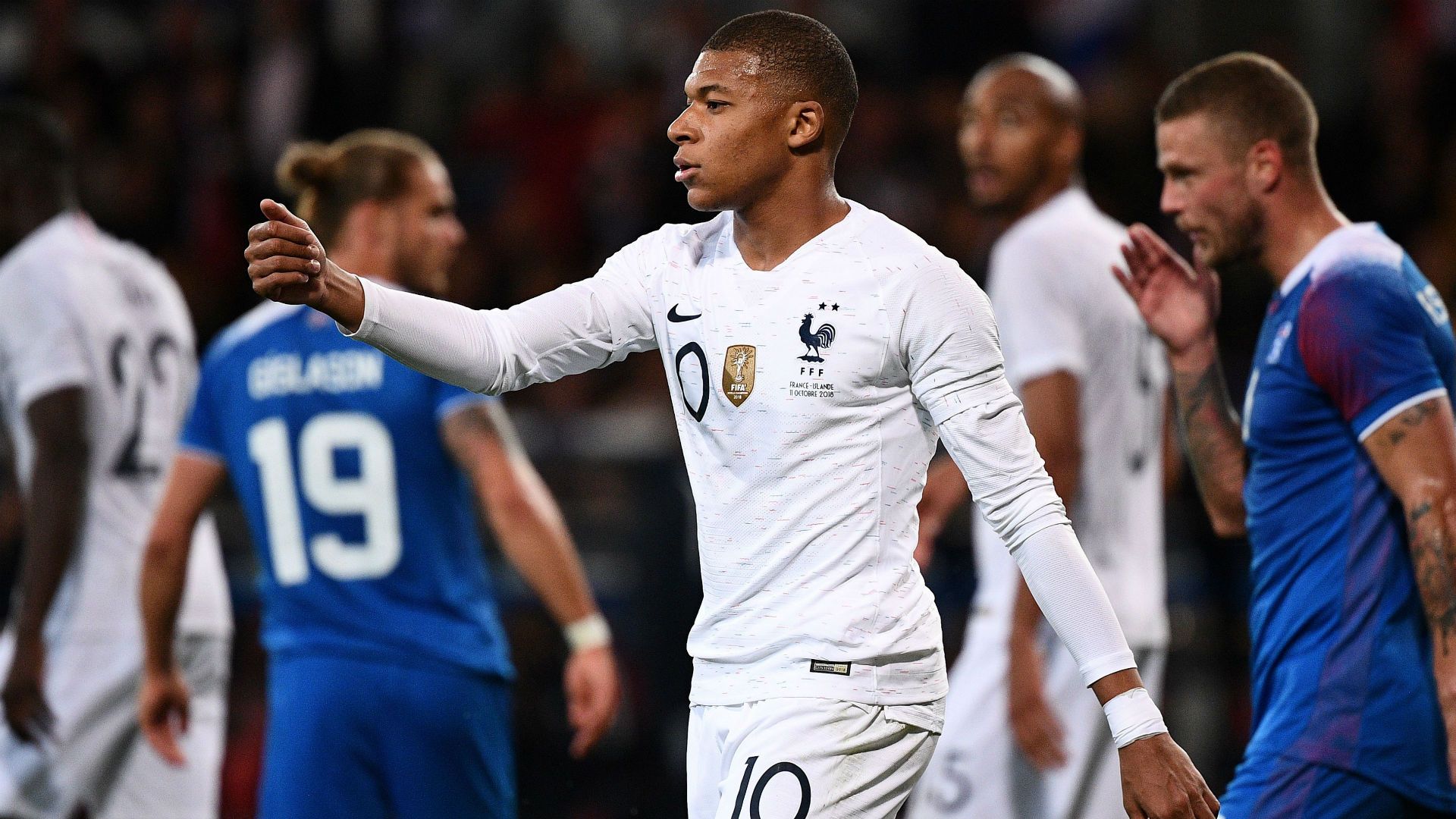 Kylian Mbappe France Iceland Friendly 11102018
