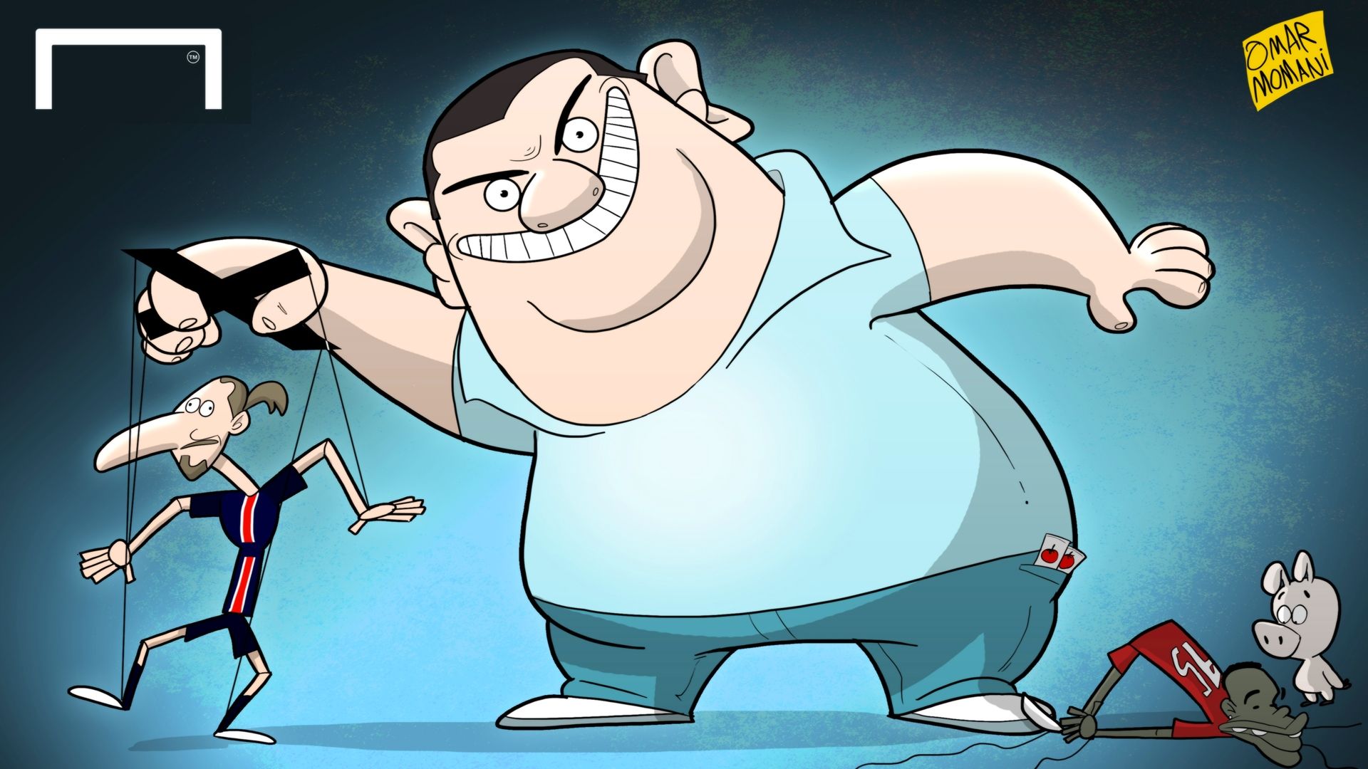 Raiola - Ibrahimovic cartoon