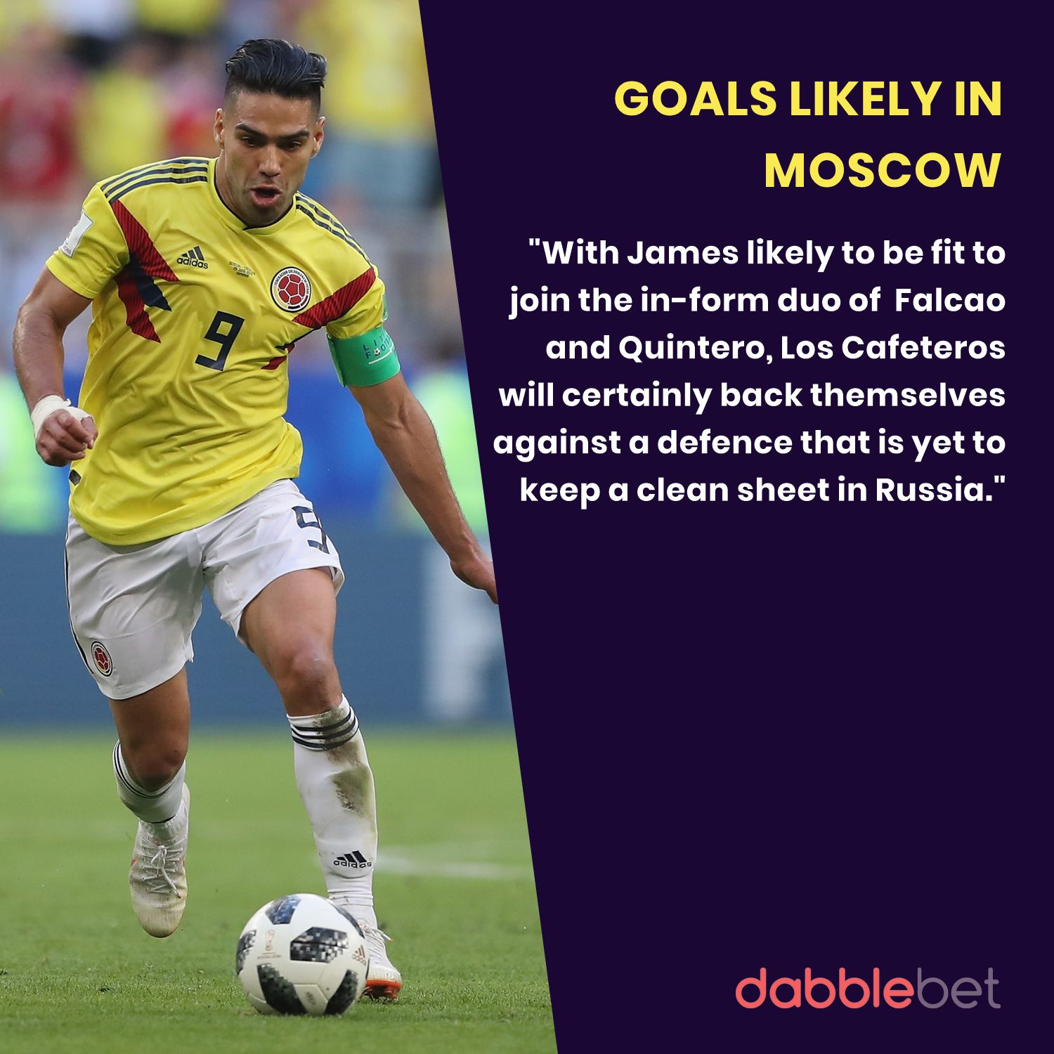 Colombia England graphic