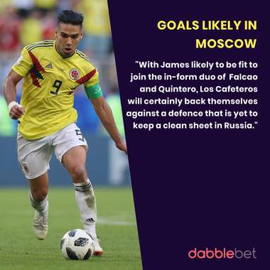 Colombia England graphic