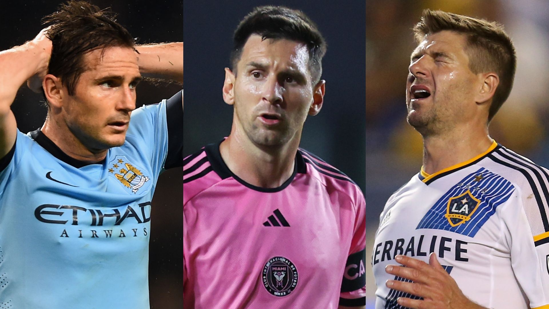 Frank Lampard Steven Gerrard Lionel Messi