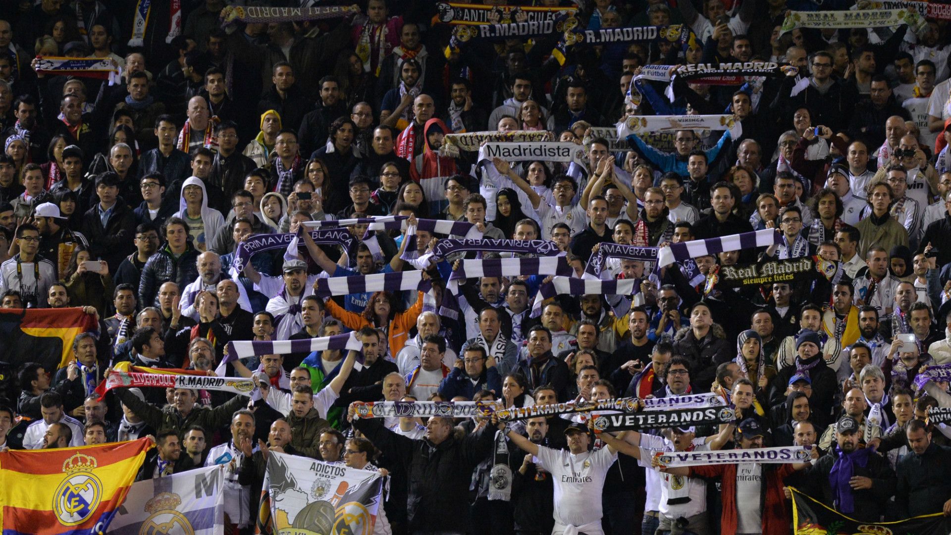 Real Madrid fans Liverpool UEFA Champions League 221014