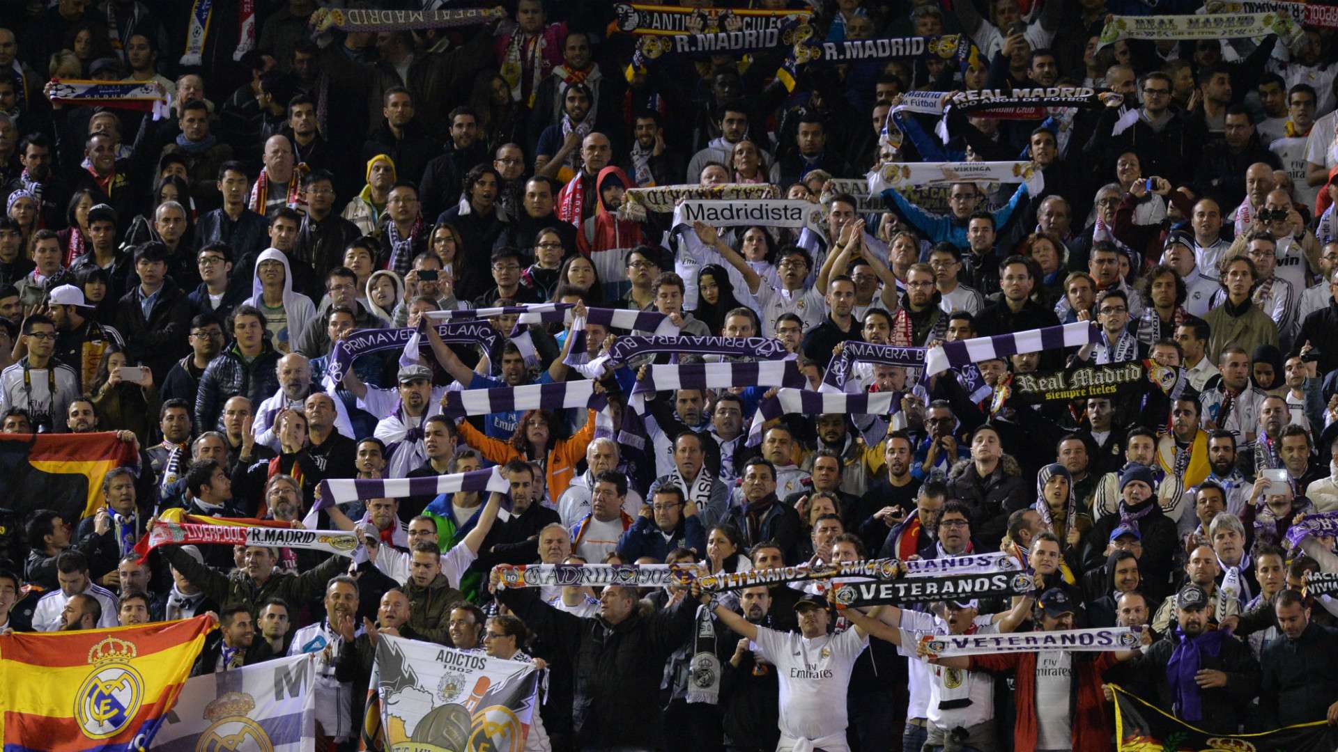Real Madrid fans Liverpool UEFA Champions League 221014