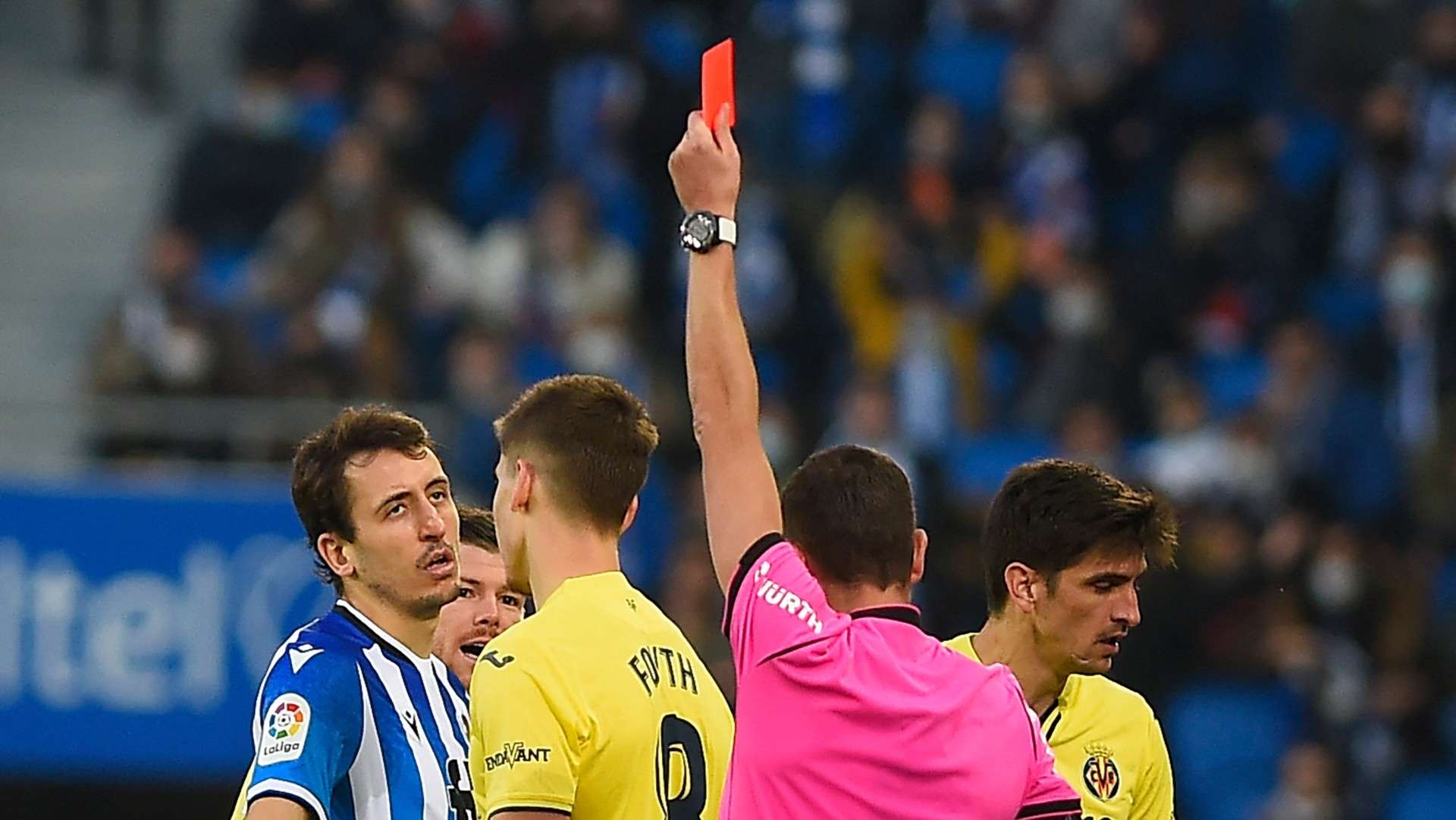 Mikel Oyarzabal historic red card Real Sociedad Villarreal La Liga 18122021