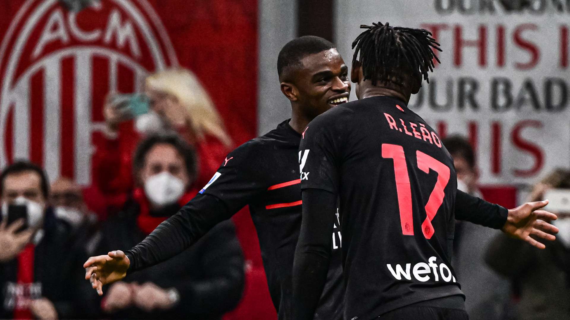 Rafael Leao Pierre Kalulu Milan Empoli Serie A 202122