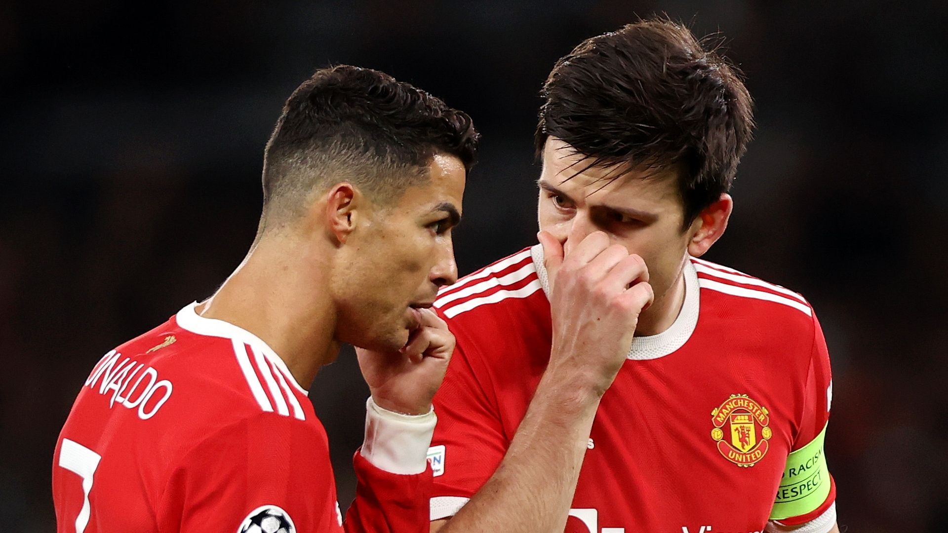 Cristiano Ronaldo, Harry Maguire, Man Utd, UCL 2021-22