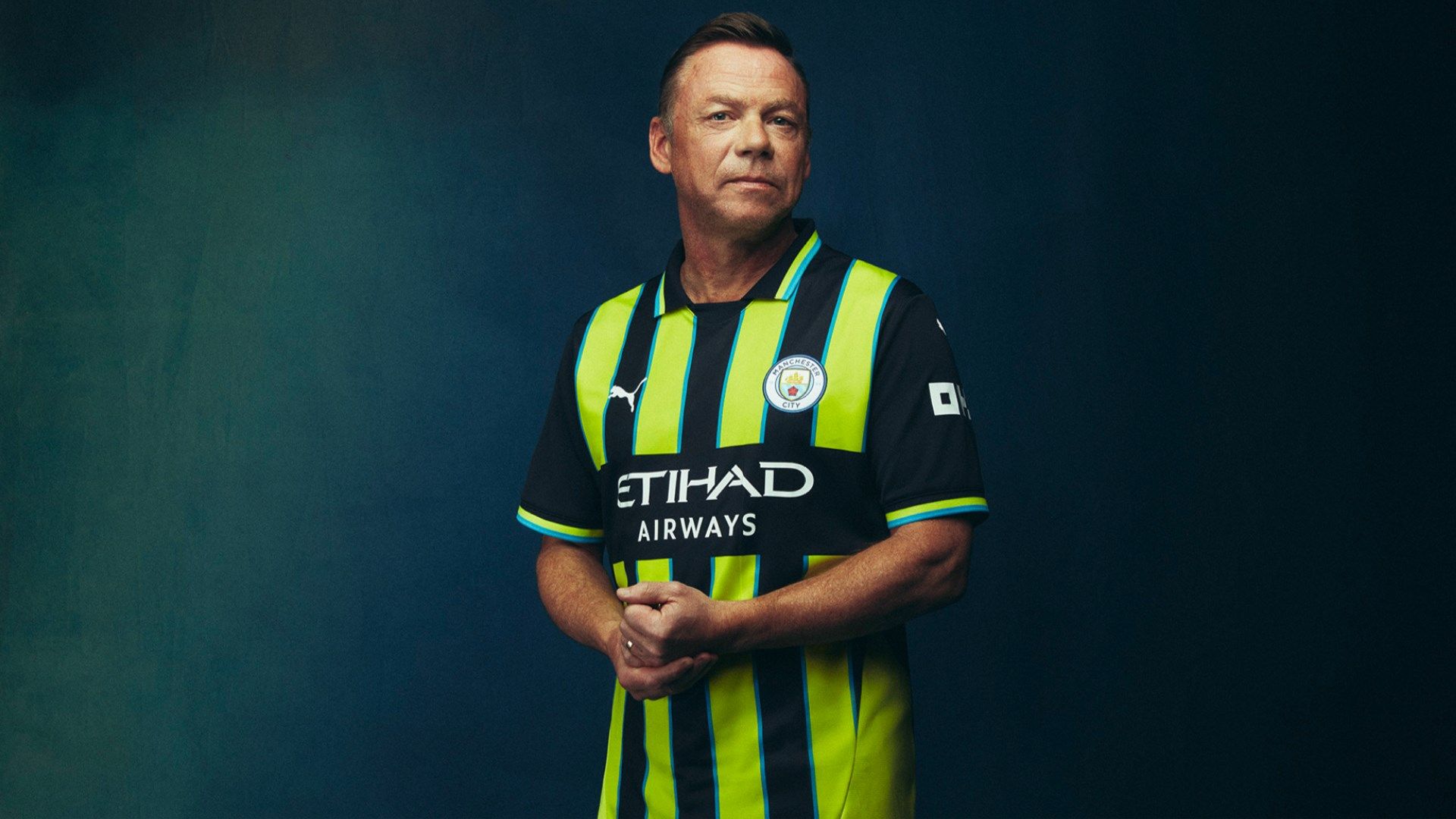 Paul Dickov Man City third kit