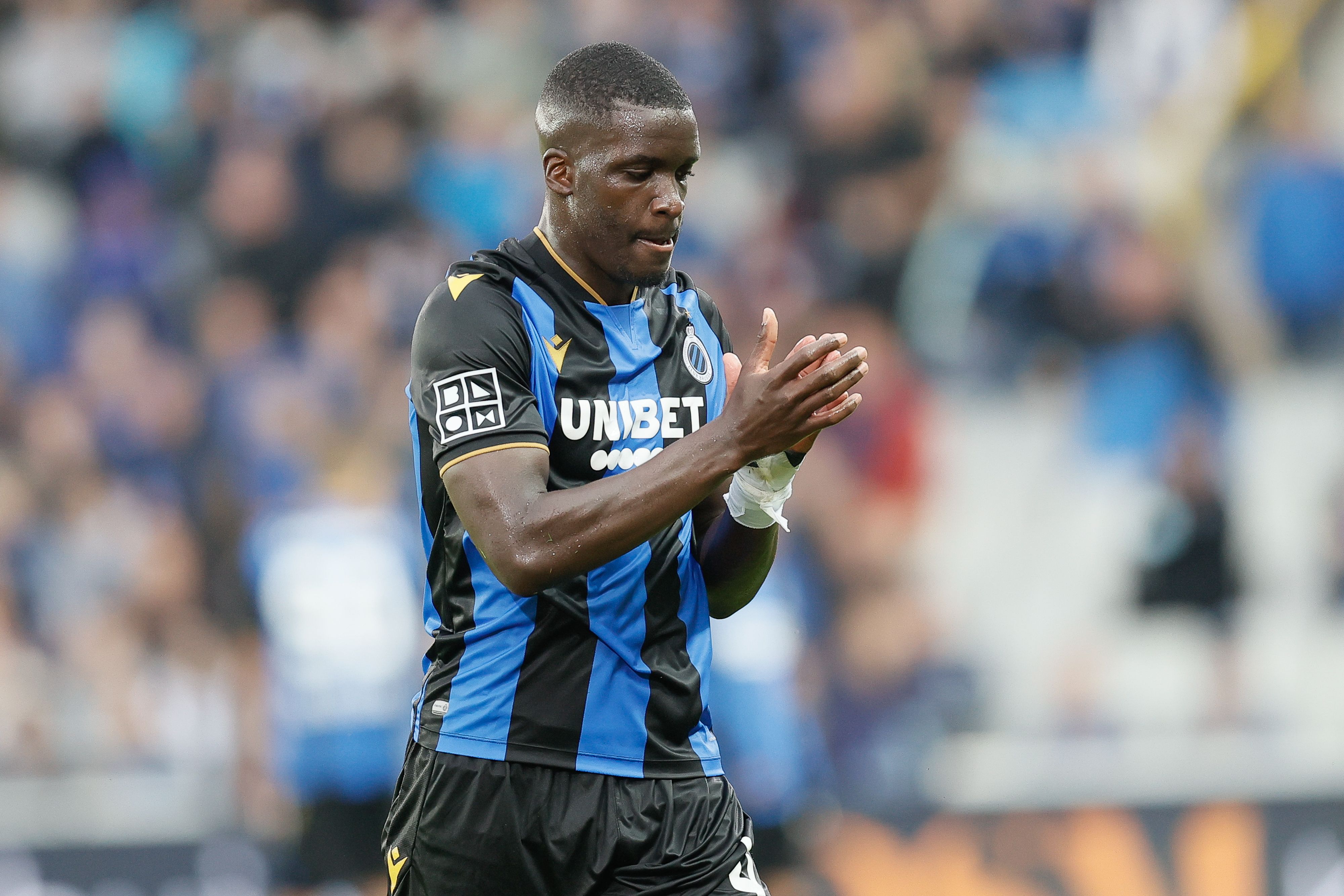 Stanley Nsoki lors de la rencontre entre Bruges et le KV Beerschot, le 22 août 2021.