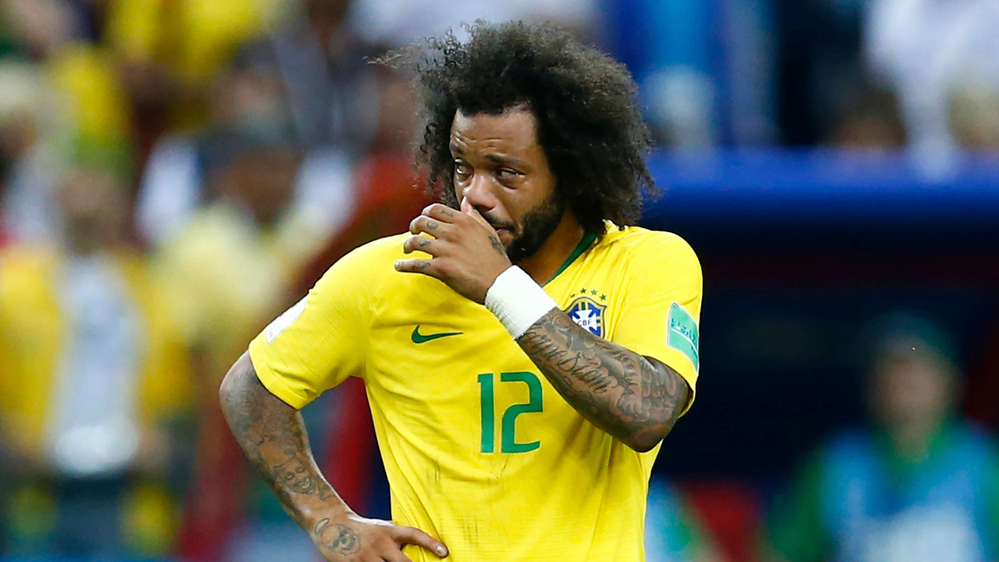 Marcelo Brazil Belgium World Cup 06072018