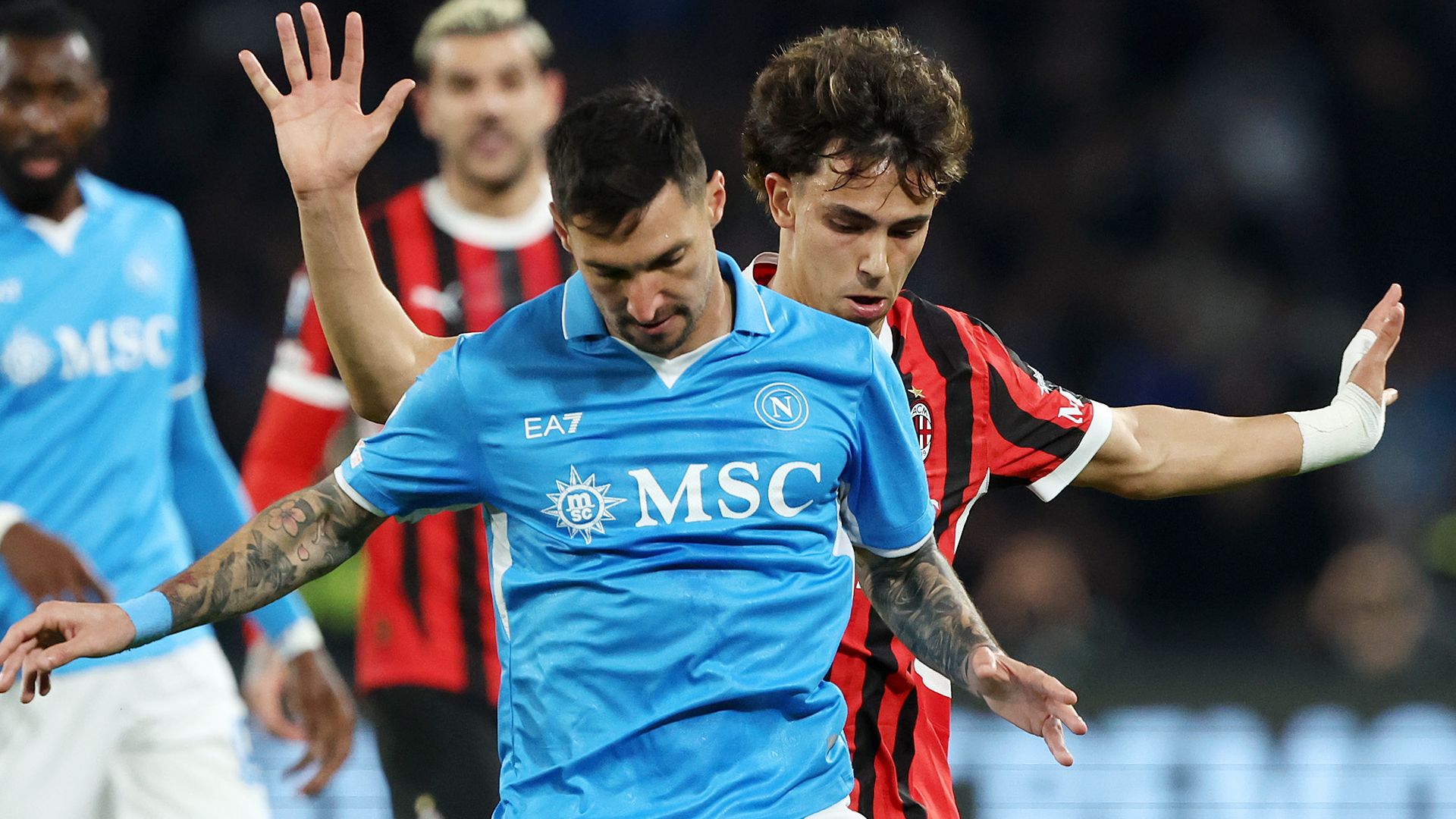 Napoli Milan Joao Felix Politano Serie A