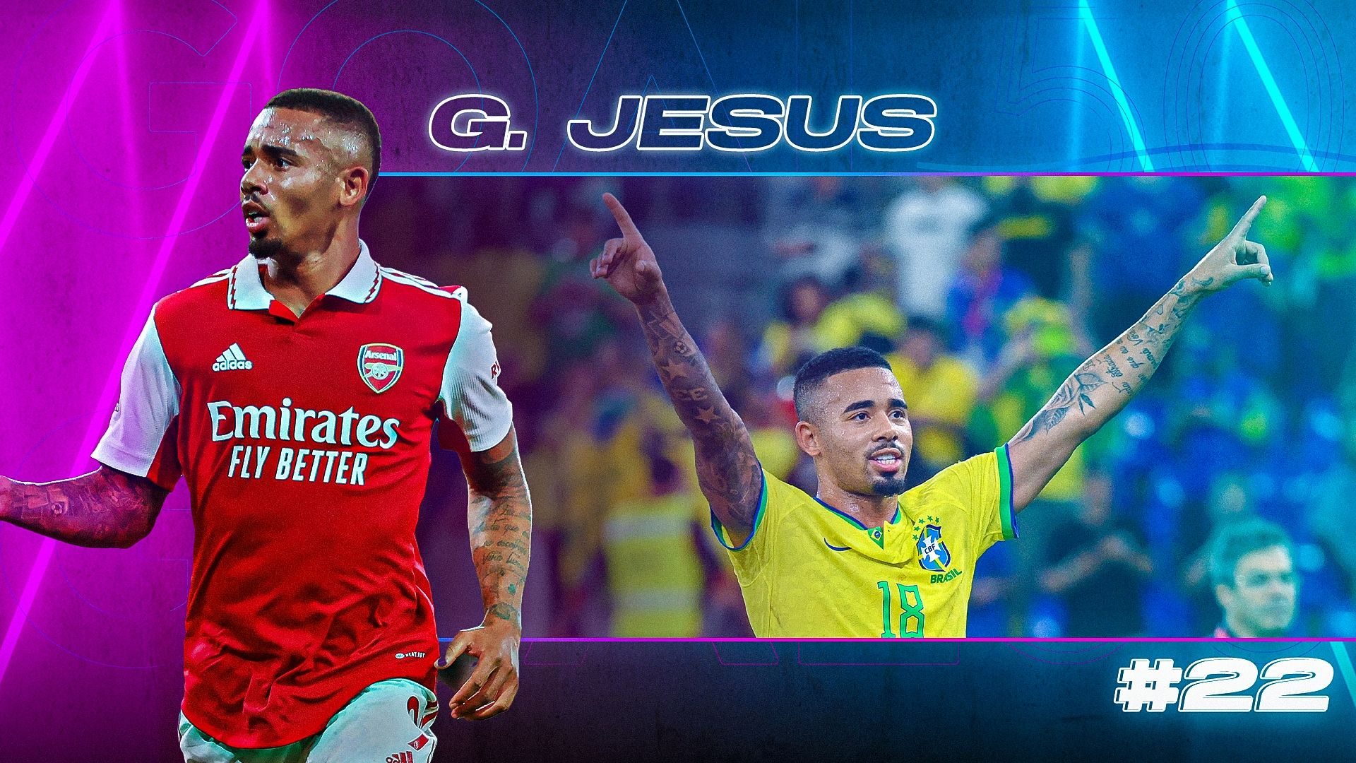 GOAL50 2022 Gabriel Jesus GFX Ranking