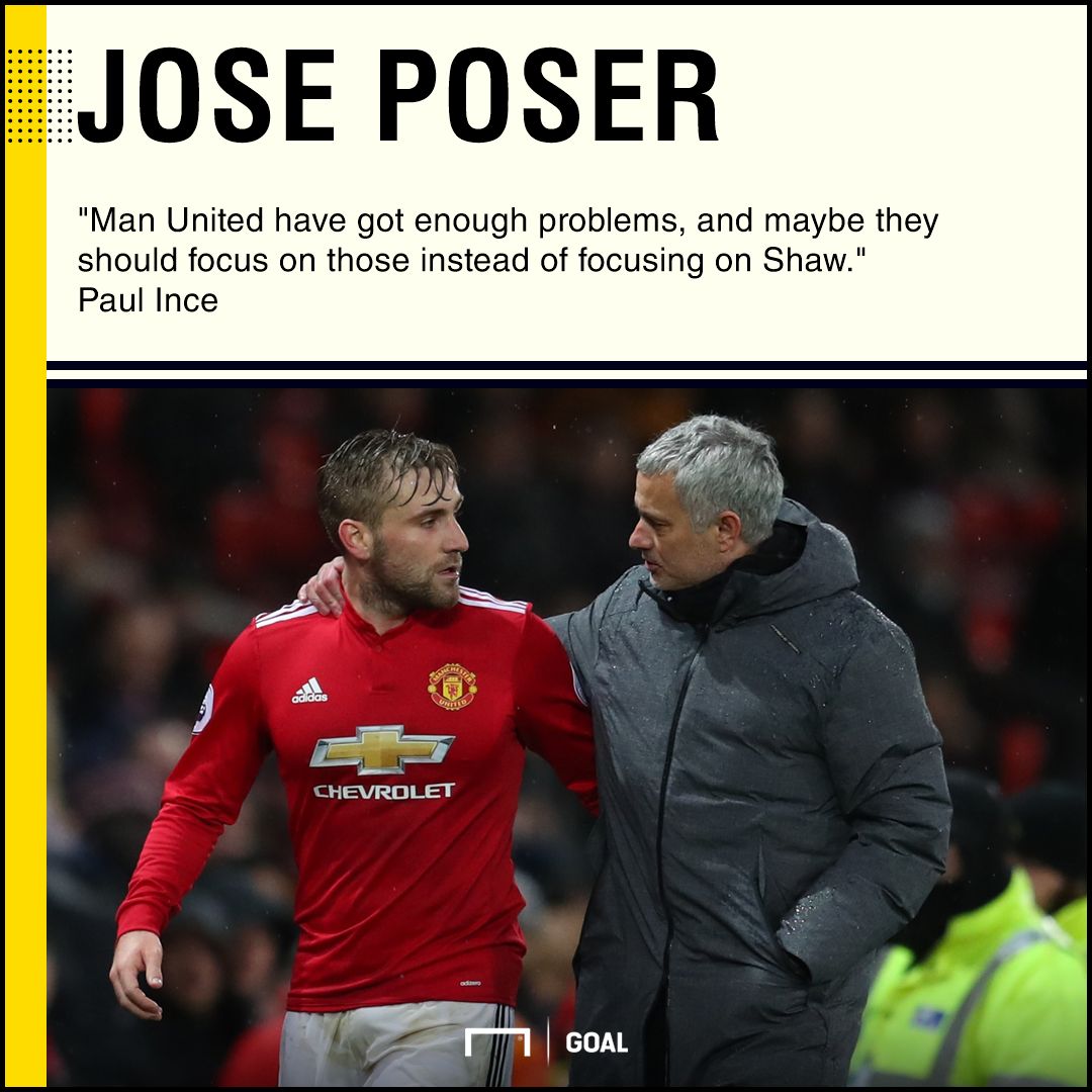 Luke Shaw Jose Mourinho problems Paul Ince
