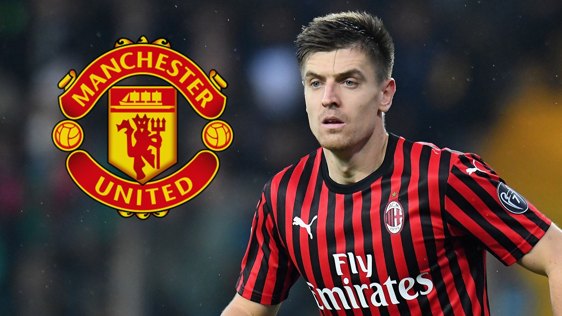 Krzysztof Piatek AC Milan Man Utd