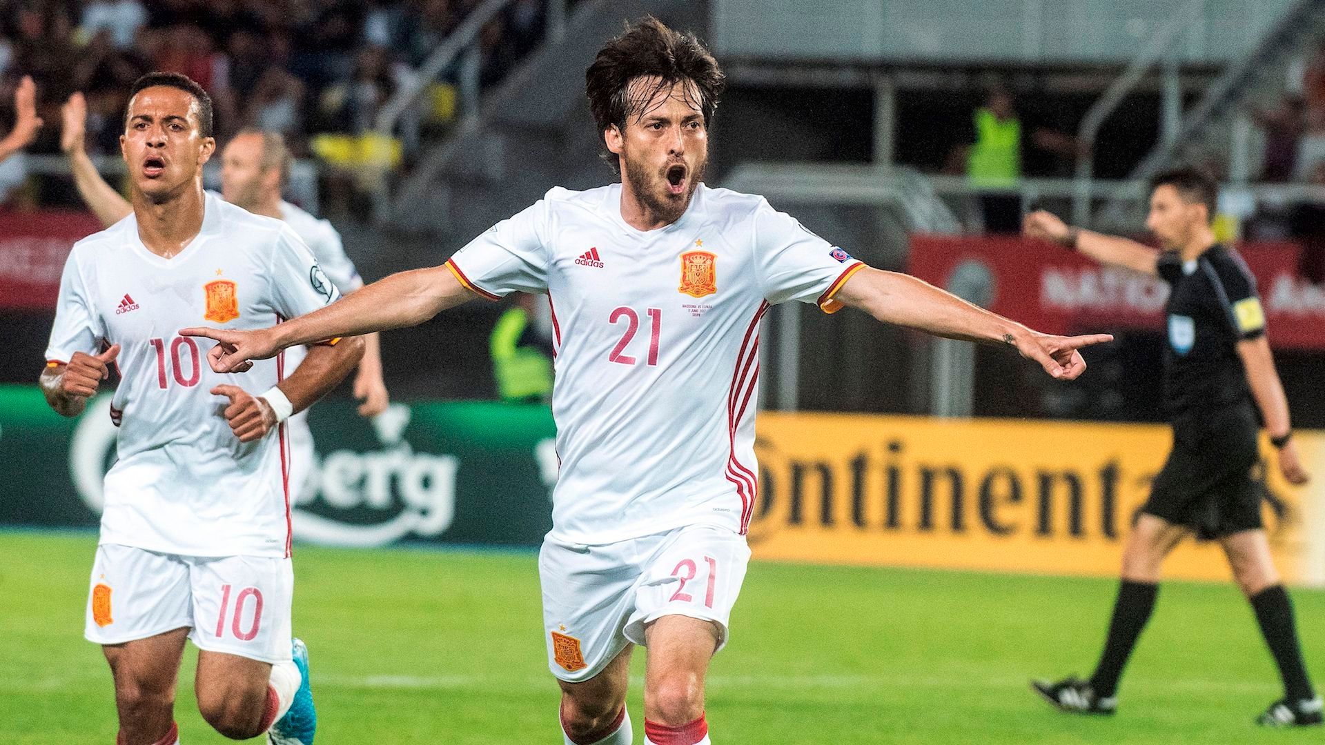 David Silva Spain Macedonia 110617